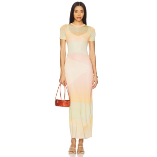 PinkREVOLVE小众新款 针织连衣裙保暖Orange VERA Auteur