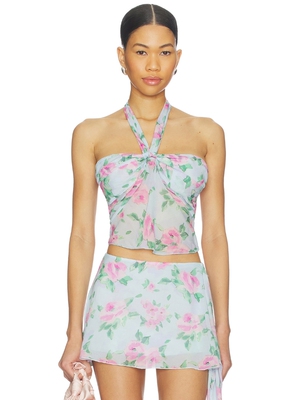 Frankies Bikinis MARIBEL CHIFFON HALTER 上装 revolve小众新款