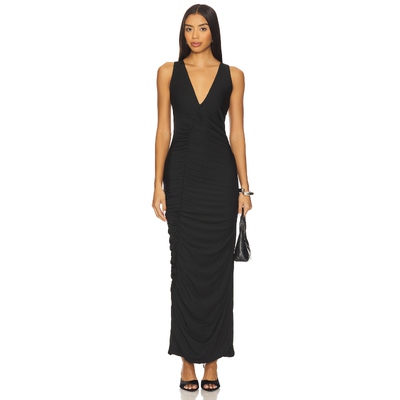 [夏季新品]SNDYS ELODIE MAXI 连衣裙 黑色REVOLVE小众