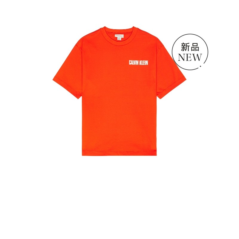 Calvin Klein 凯文克莱 RELAXED 夏季T恤 红色REVOLVE小众新款