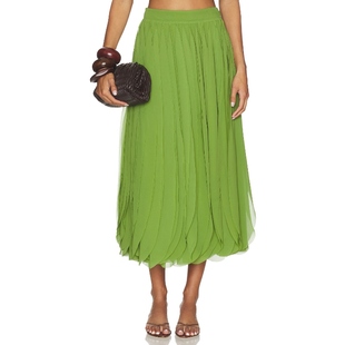 绿色REVOLVE小众新款 半身裙 RYLAN AMUR