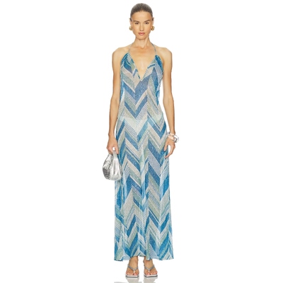 DEVON WINDSOR ISADORA 长裙 蓝色 y2k辣妹风REVOLVE小众新款