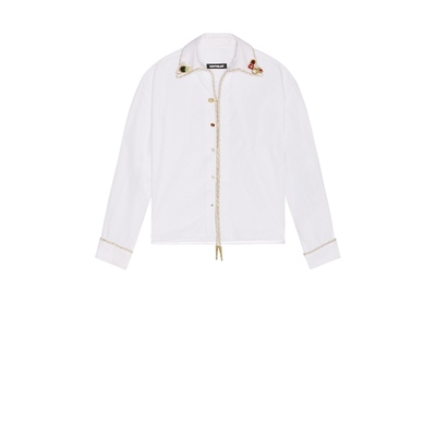 Kody Phillips EMBELLISHED L/S LASSO SHIRT 衬衫 白色REVOLVE小