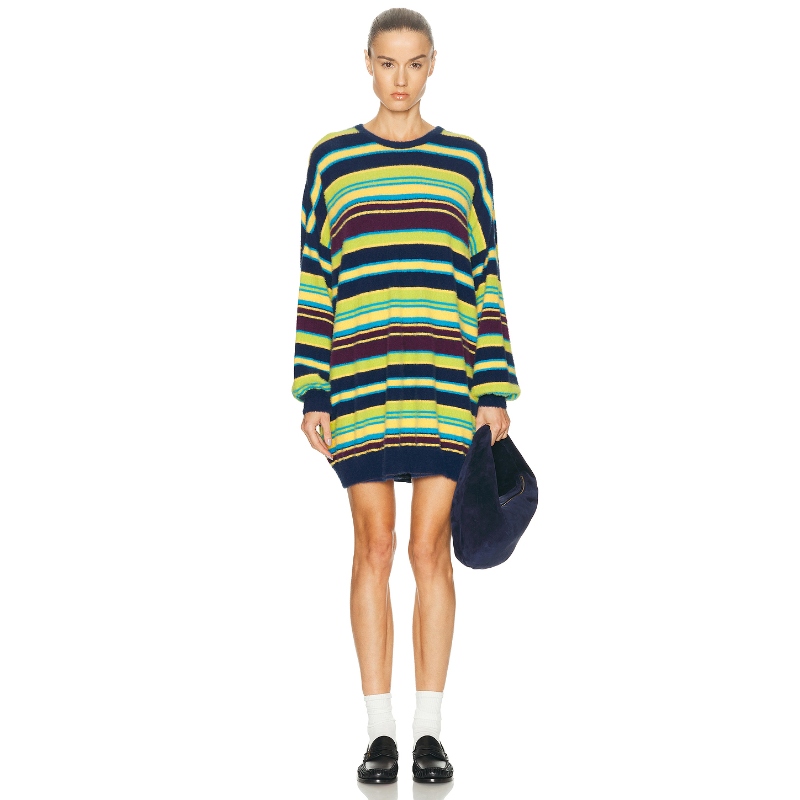 American Vintage PLUZY 毛衣 Blue,YellowREVOLVE小众新款