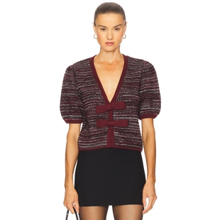 [春季新品] 525 泡泡袖针织开衫新中式装饰老钱外套上REVOLVE保暖