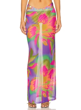 [冬季新品]Runaway The Label MIAMI 半身裙 紫色REVOLVE小众