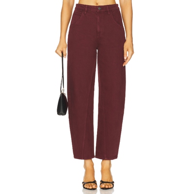 Seventy + Mochi TWISTED BO 阔腿 酒红色 美式复古风REVOLVE小