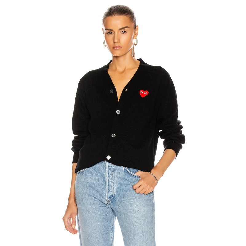 [春季新品]COMME des GARCONS PLAY 开衫羊毛衫REVOLVE小众