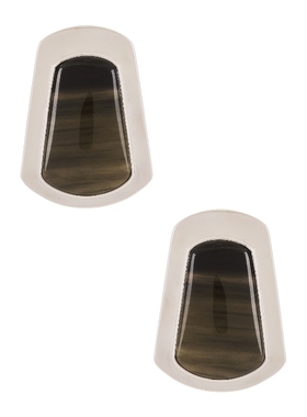 SHASHI MARBLE 铆钉耳饰 金属银色REVOLVE小众新款