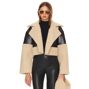 Faux Alaina Leather Coatrevolve时尚 Steve 小众新款 Madden