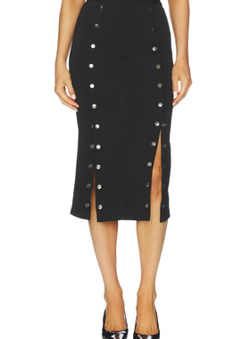 fleur du mal HANNAH UNDO ME 半身裙 黑色revolve小众新款