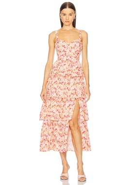 [冬季新品]ASTR the Label DRESS 长裙 粉色礼服裙REVOLVE小众