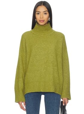 American Vintage VITO 高领毛衣 绿色REVOLVE小众新款冬季保暖