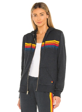 Aviator Nation 5 STRIPE 连帽衫revolve时尚小众新款内搭