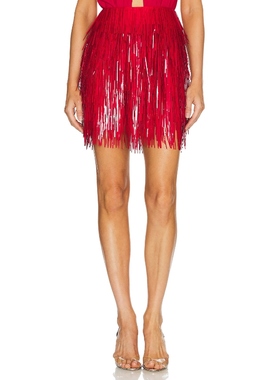 Mariandree Gaitan PAULA 半身裙 红色REVOLVE小众新款