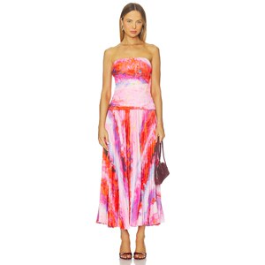 Acler ROCKLAND 中长款连衣裙 紫色REVOLVE小众新款