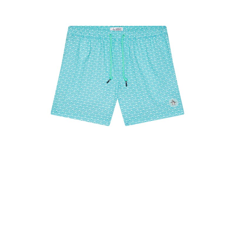 Original Penguin 5 游泳短裤 Baby BlueREVOLVE小众新款图片
