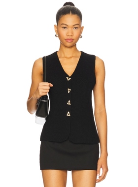 [冬季内搭]ASTR the Label JAYCE 毛衣背心 黑色辣妹风REVOLVE