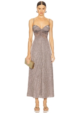 Georgia Hardinge RELIC 裙子 金属银色REVOLVE小众新款