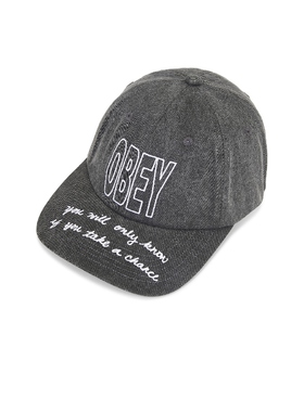 [春季新品]Obey Chance 6 Panel Velcro Back Cap 黑色REVOLVE