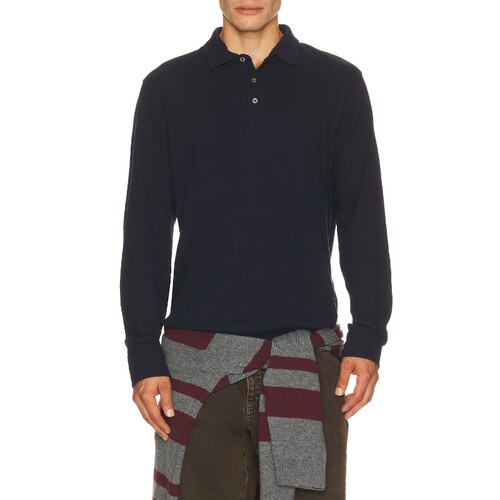Polo Ralph Lauren藏青色上衣翻领通勤风秋冬新品T恤REVOLVE