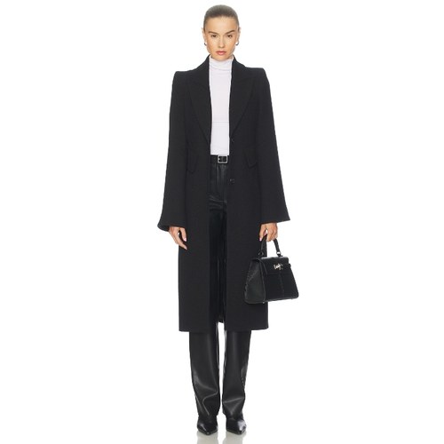 Smythe PAGODA BRANDO 喇叭袖大衣 黑色老钱风REVOLVE小众新款