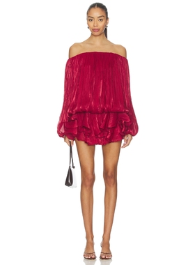 The Bekk ELORA 裙子 revolve小众新款 葡萄酒色