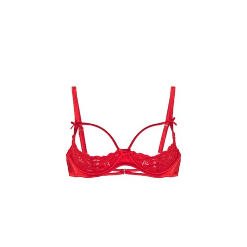 [秋冬新品]fleur du mal Charlotte Peekaboo Bra红色REVOLVE新款
