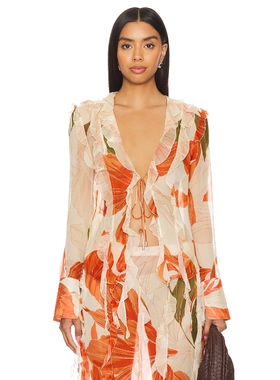 [冬季新品]retrofete SHAE 上装 橙色REVOLVE小众新款