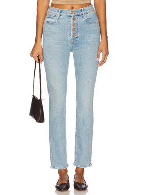 [冬季新品]MOTHER THE PIXIE 牛仔裤蓝色紧身裤丹宁长裤REVOLVE