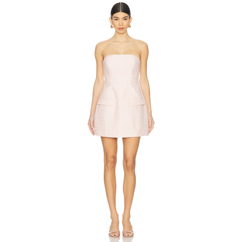 [秋冬新品]Bardot MADELINE BOUCLE 连衣裙 粉红胭脂系列REVOLVE