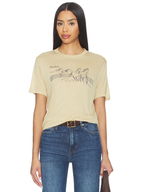 Junk Food MONTANA HORSES THE VINTAGE TISSUE TEE 图案T恤 revo