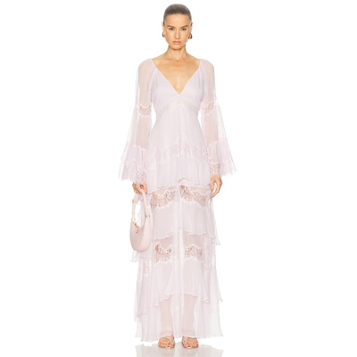 LoveShackFancy DEVINA 连衣裙 粉色REVOLVE小众新款