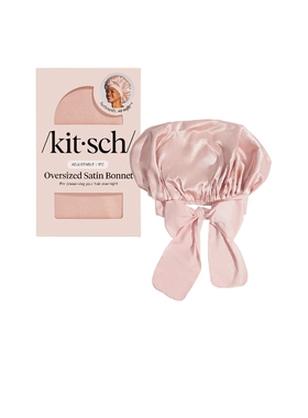 Kitsch ADJUSTABLE OVERSIZED SATIN BONNET 复古帽  粉色 秋冬R