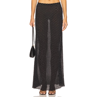 性感风REVOLVE小众新款 LIONESS 黑色 半身裙 FORD