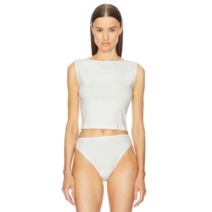 [春季新品]Helsa POINTELLE MUSCLE 背心 白色REVOLVE小众新款