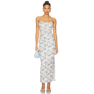 白色REVOLVE小众新款 Bec 长裙 RIVA Bridge