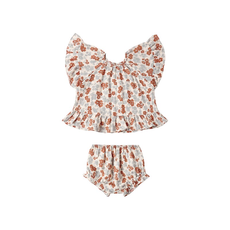 Rylee + Cru Butterfly Top & Bloomer Set 26早秋新品 revolve小图片