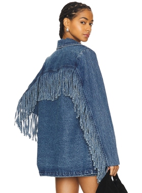 Show Me Your Mumu SIERRA 夹克 蓝色 美式休闲风REVOLVE小众新款