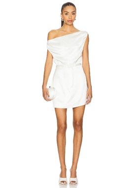 SANS FAFF PARKER 露肩超长连衣裙女 白色REVOLVE小众新款