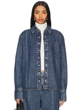 GRLFRND MAE 上装 蓝色REVOLVE小众新款