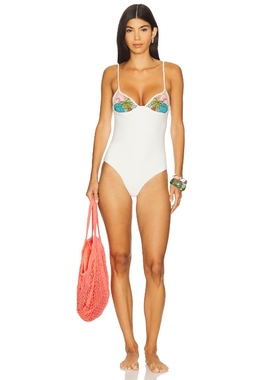 Oceanus SEASHELL 泳装 白色 y2k辣妹风REVOLVE小众新款