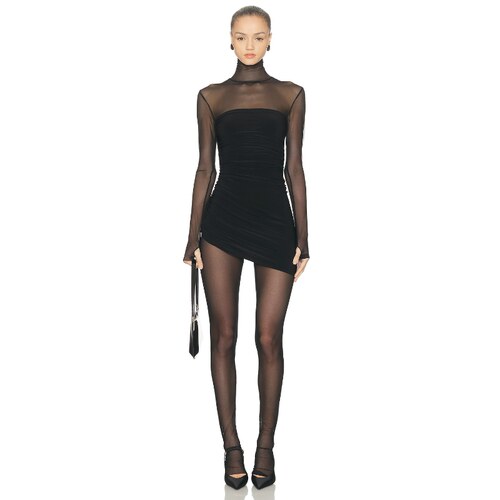 [早秋新品]Norma Kamali 诺玛 卡玛丽 运动裙 黑色 REVOLVE小众