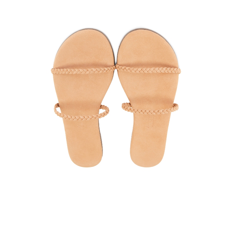 TKEES GEMMA BRAID 凉鞋 裸色 女款REVOLVE小众新款