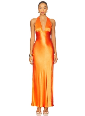 [冬季新品]Bec + Bridge CARMELA 挂颈裙 红色 REVOLVE小众