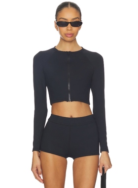 POST SWIM MELANIE 抗晒衣 黑色 y2k辣妹风REVOLVE小众新款