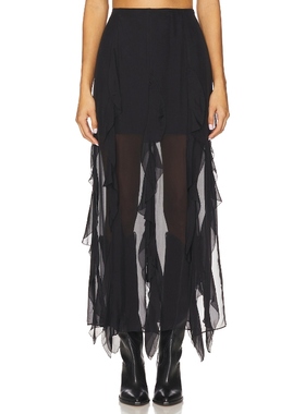 Veronica Beard AVA 半身裙 黑色REVOLVE小众新款