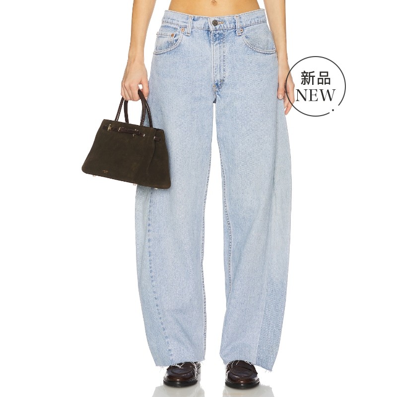 [冬季新品]aligrace 阔腿蓝色美式复古风REVOLVE小众