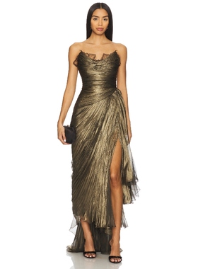 Maria Lucia Hohan JOLIE 裙子 橄榄色REVOLVE小众新款