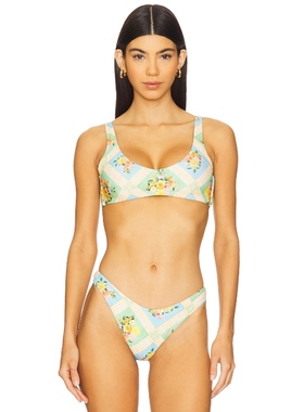 Show Me Your Mumu 上装蓝色绿色y2k辣妹风REVOLVE